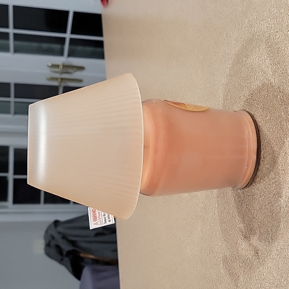 Peach Jar Candle & Matching Glass Shade!! - Picture 2 of 9